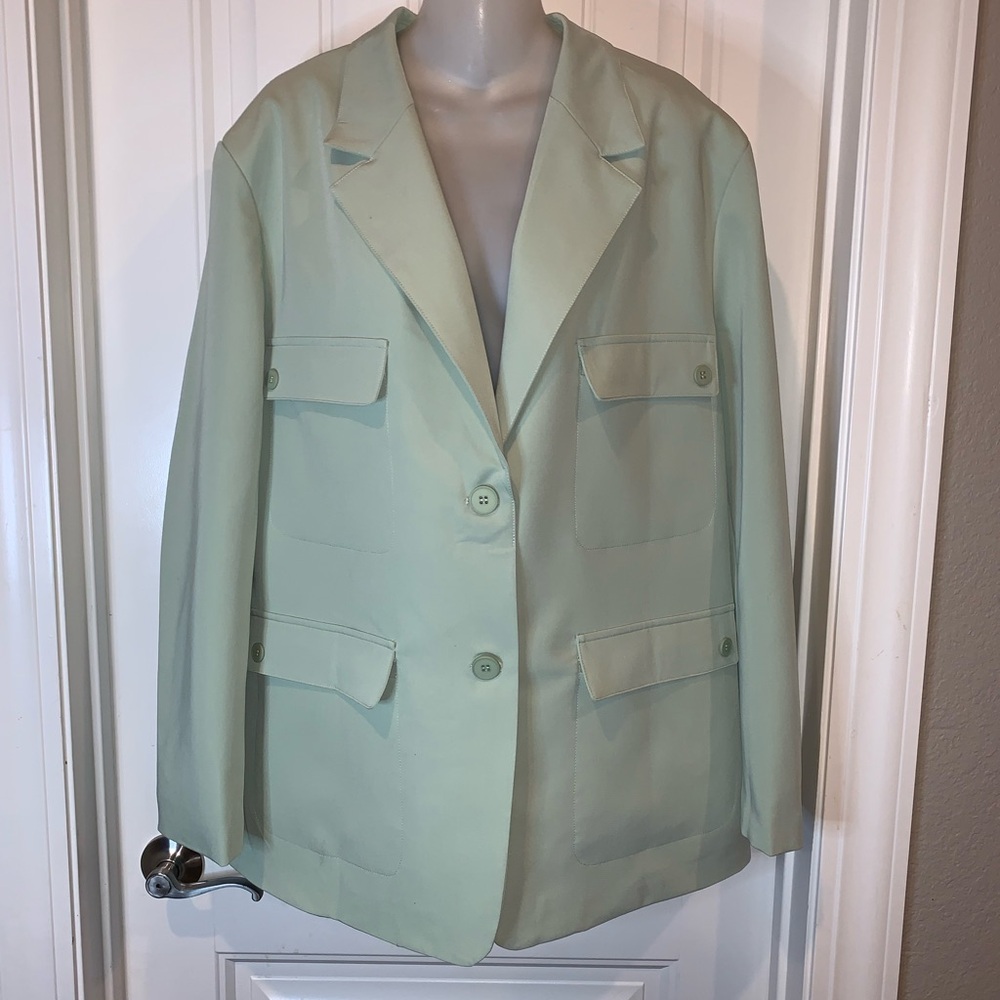 Plus Size Light Green Blazer NWOT